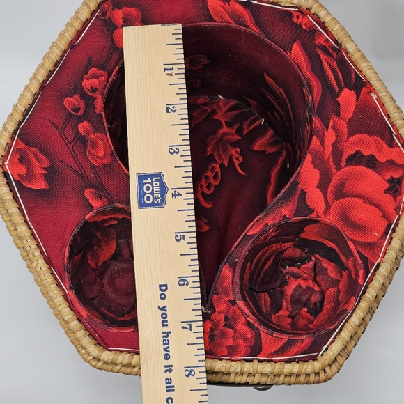 Vintage Chinese Natural Rattan Woven Wedding Tea Ceremony Basket Box, EUC - Picture 12 of 13